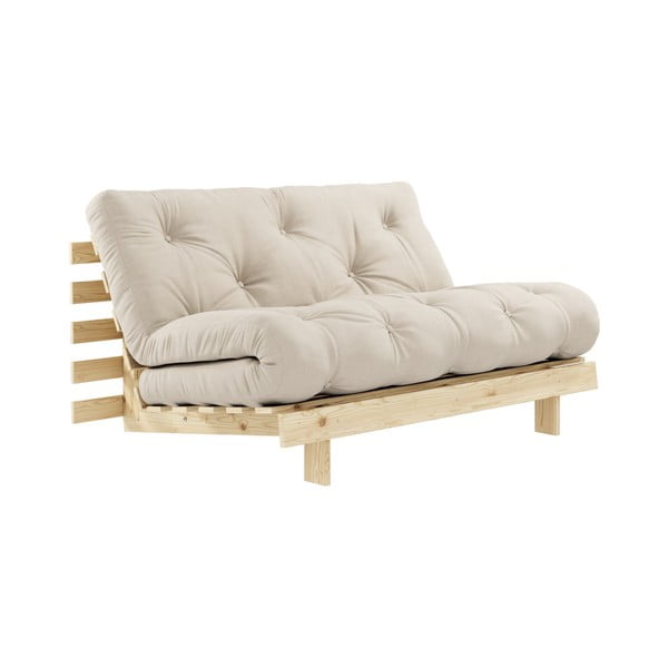 Bēšs izvelkamais dīvāns 140 cm Roots – Karup Design