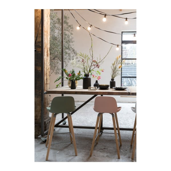 2 bēšu/pelēku bāra krēslu komplekts Zuiver Albert Kuip, sēdekļa augstums 65 cm-image-1