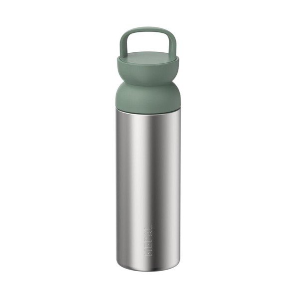 Sudraba krāsas/salvijas zaļa nerūsējošā tērauda termopudele 500 ml Ellipse – Mepal
