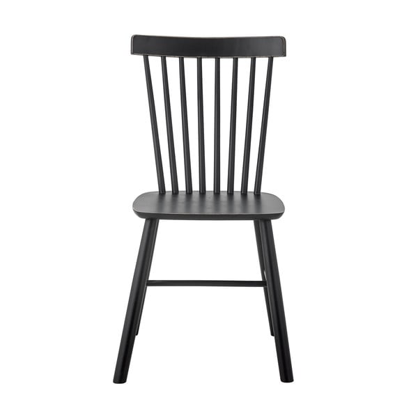 Melns gumijkoka masīvkoka pusdienu krēsls Mill – Bloomingville-image-2