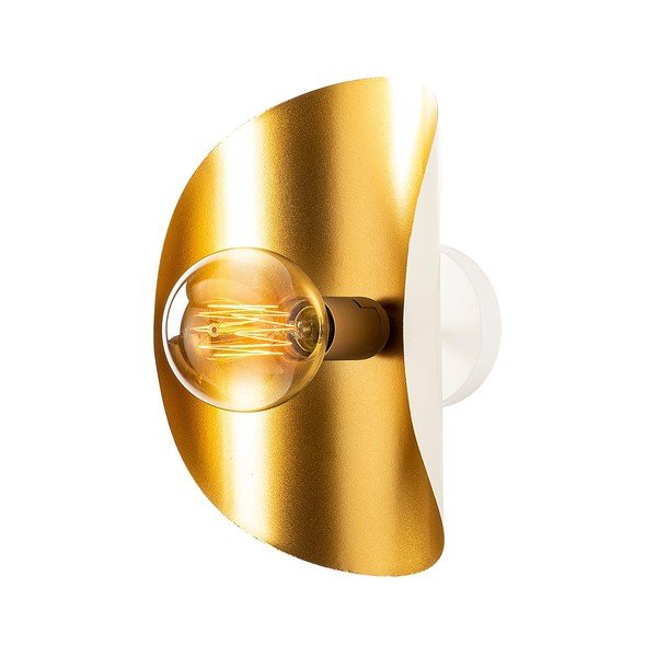 Balta/zelta krāsas sienas lampa Sivani – Opviq lights-image-2