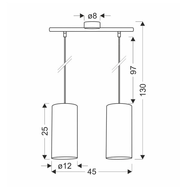 Gaiši brūna piekaramā lampa ø 12 cm Ballo – Candellux Lighting-image-2