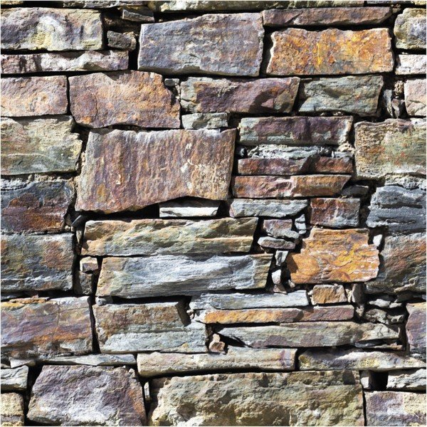 Sienas uzlīme Ambiance Sienas materiāli Stones no Roussilon, 40 x 40 cm-image-1