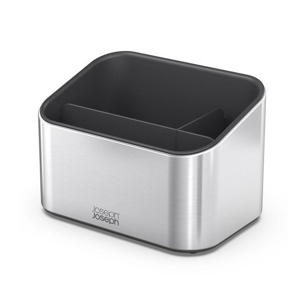 Spīdīgas sudraba krāsas metāla mazgāšanas līdzekļu turētājs Surface – Joseph Joseph