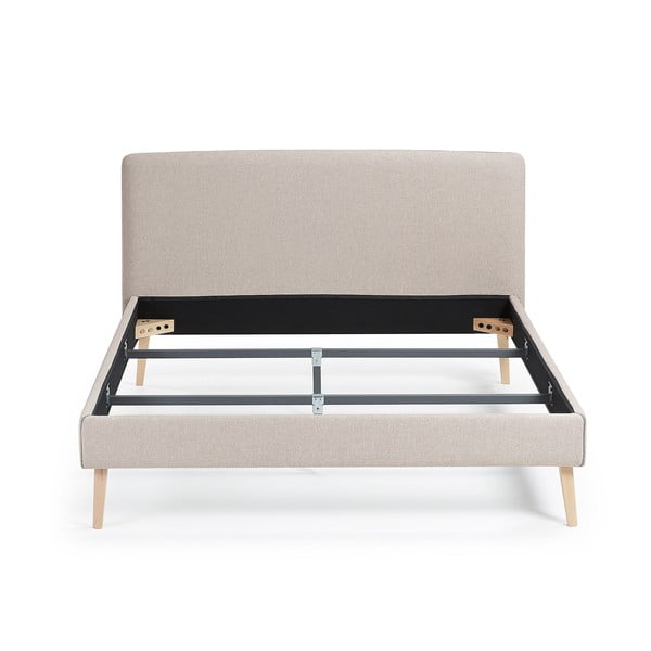 Bēša divguļamā gulta Kave Home Lydia, 160 x 200 cm-image-2