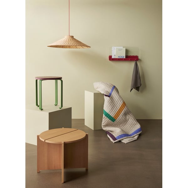 Apaļš sānu galdiņš ar ozolkoka imitāciju ø 55 cm Dash – Hübsch-image-3