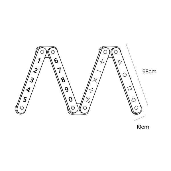 Balta priedes masīvkoka sensorā trase 10x408x5 cm Montessori – Meowbaby-image-4