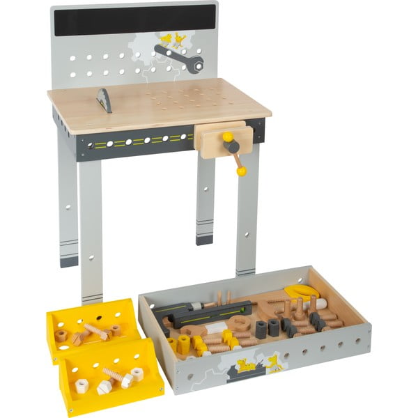 Bērnu koka darba galds ar instrumentiem Legler Miniwob-image-2