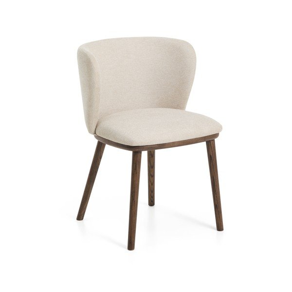 Bēšs polsterēts ēdamistabas krēsls Ciselia – Kave Home
