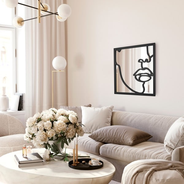 Sienas spogulis 50x50 cm Rosa – Styler-image-2