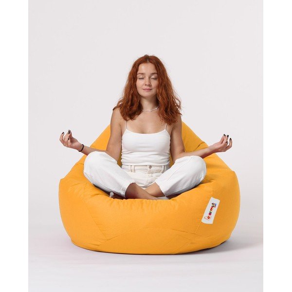Dzeltens dārza sēžammaiss Premium XXL – Floriane Garden
