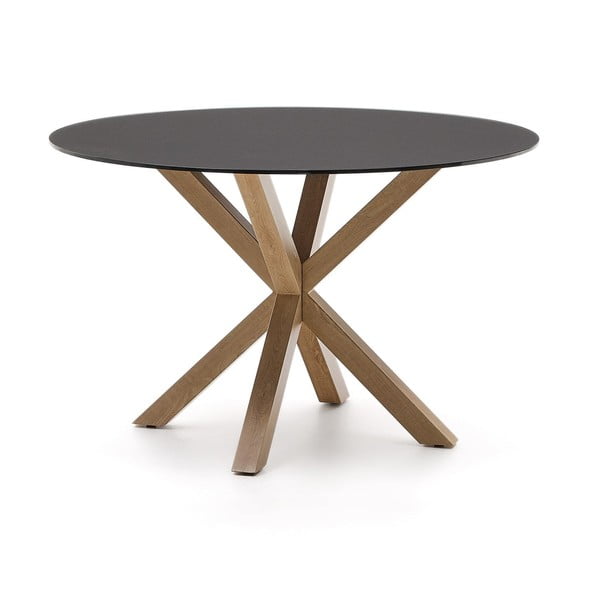 Apaļš ēdamgalds ar stikla galda virsmu ø 120 cm Argo – Kave Home