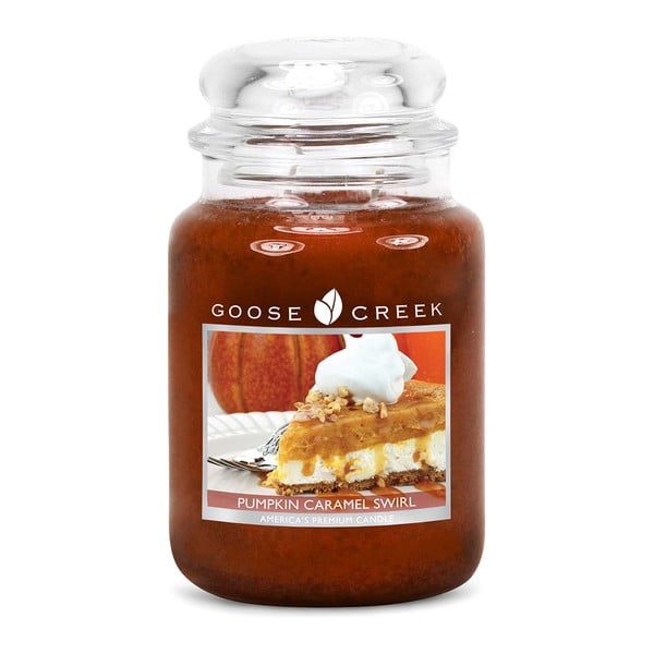 Goose Creek Pumpkin Caramel Dessert aromātiskā svece, deg 150 stundas
