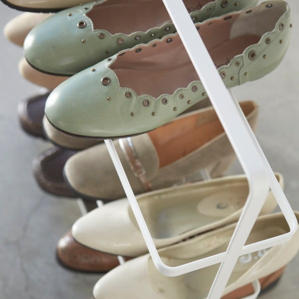 Balts metāla apavu statīvs Tower – YAMAZAKI-image-4