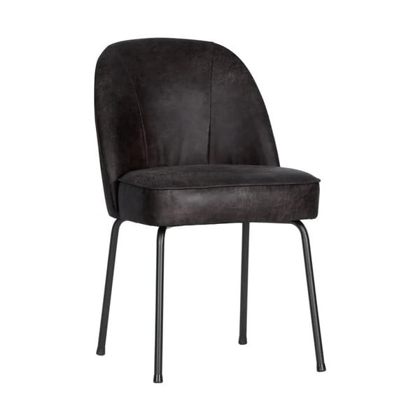 Melni ādas pusdienu krēsli (2 gab.) Vogue – WOOOD