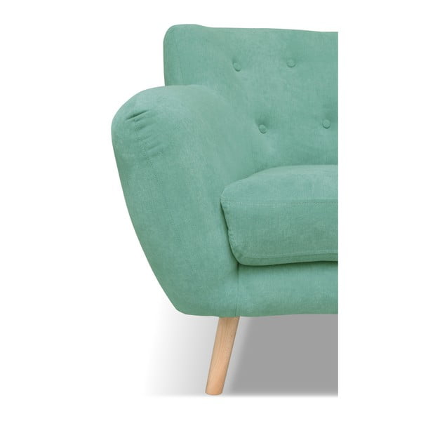 Piparmētru zaļš dīvāns Cosmopolitan Design London, 192 cm-image-3
