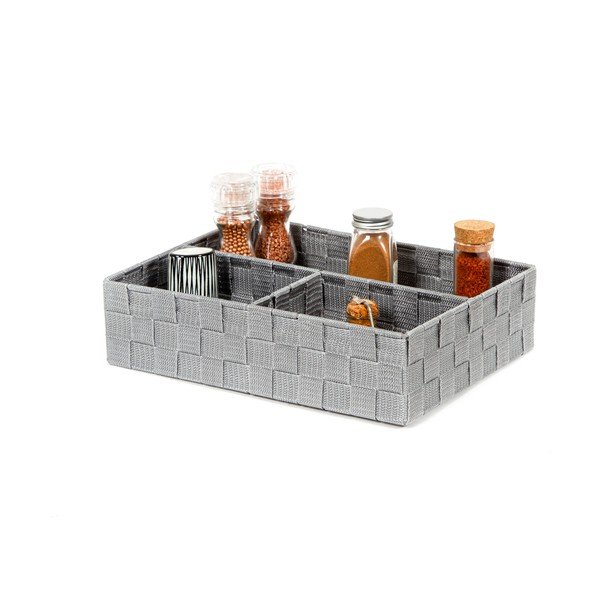 Pelēks vannas istabas organizators Compactor Stan, 32 x 25 cm-image-1