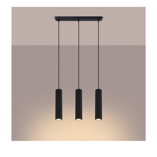 Melna piekaramā lampa Gleam – Sollux-image-2