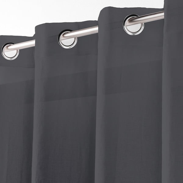 Antracīta pelēks dienas aizkars 140x280 cm Telma – douceur d'intérieur-image-1