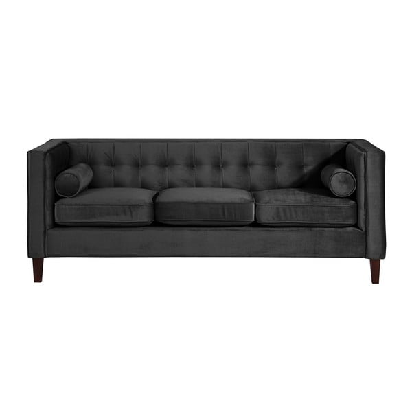 Melns dīvāns Max Winzer Jeronimo, 215 cm
