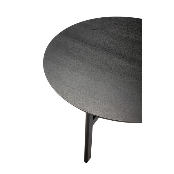 Melns apaļš žurnālgaldiņš ø 80 cm Fjord – Hübsch-image-3