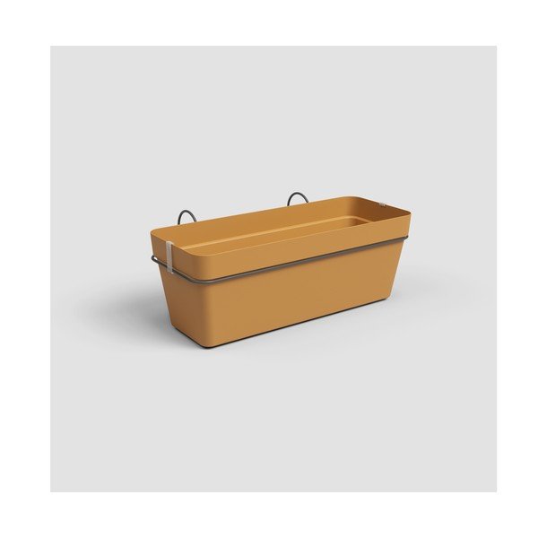 Pārstrādātas plastmasas piekarināma un pie sienas liekama/pašlaistoša puķu kaste 50 cm Capri – Artevasi-image-1