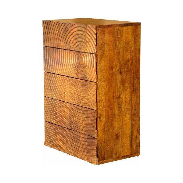 Mango koka kumode ar 5 atvilktnēm Støraa Savannah-image-2