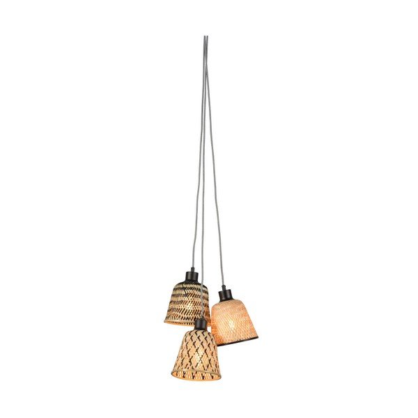 Bambusa griestu lampa ar 3 spuldzēm Good&Mojo Kalimantan