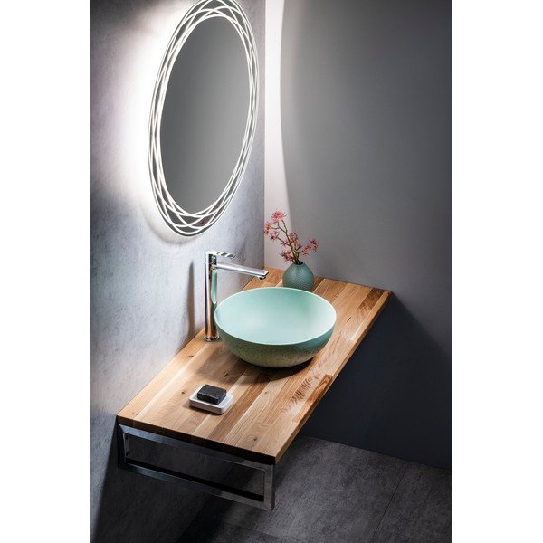 Dabīga toņa ozola masīvkoka vannasistabas letes virsma 120x50 cm Woody – Sapho-image-1