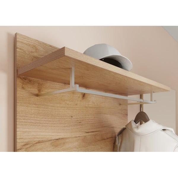 Dabīga toņa sienas pakaramais ar ozolkoka imitāciju Aledo – Germania-image-1