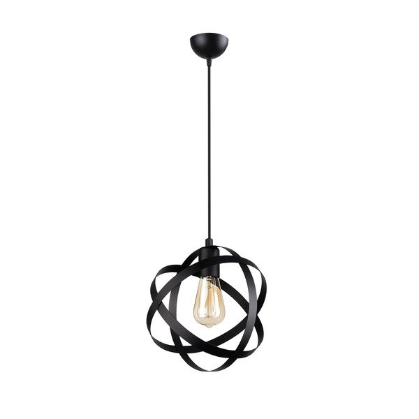 Melns metāla piekaramais gaismeklis Lama – Squid Lighting-image-2