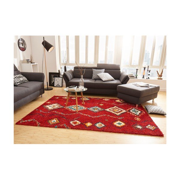 Sarkans paklājs Mint Rugs Geometric, 200 x 290 cm-image-3