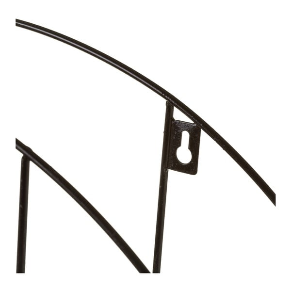 Melns/dabīga toņa daudzlīmeņu paulonijas masīvkoka sienas plaukts – Casa Selección-image-2