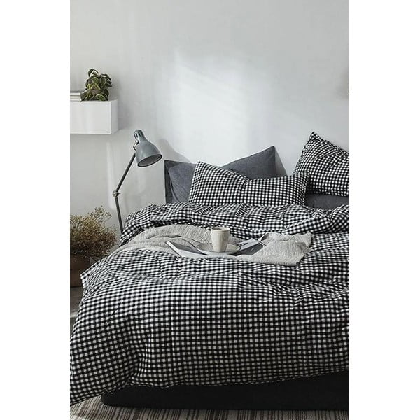 Pelēka  gultas veļa divvietīgai gultai 200x220 cm – Mila Home