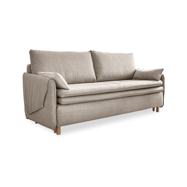 Bēšs salokāms dīvāns 207 cm Simon – Miuform
