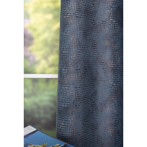 Antracīta pelēks aizkars 140x260 cm Terra – Mendola Fabrics-image-3