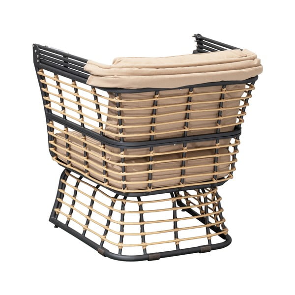 Bēšs metāla dārza atpūtas krēsls Paros – Garden Pleasure-image-2