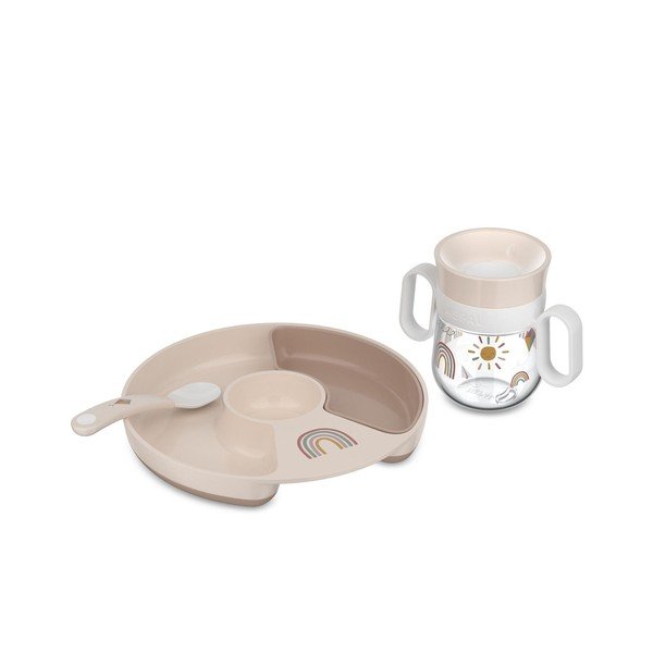 Plastmasas bērnu pusdienu komplekts (3 gab.) Sunshine & Rainbow – Mepal-image-3