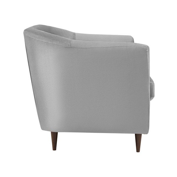 Pelēks samta dīvāns Kooko Home Glam, 125 cm-image-3