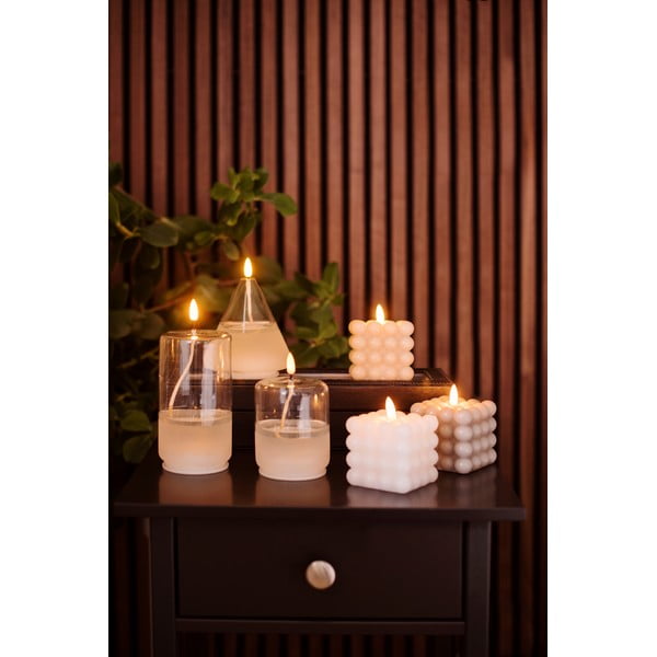 Balta LED svece no stikla Star Trading Flamme Float, augstums 17,5 cm-image-2