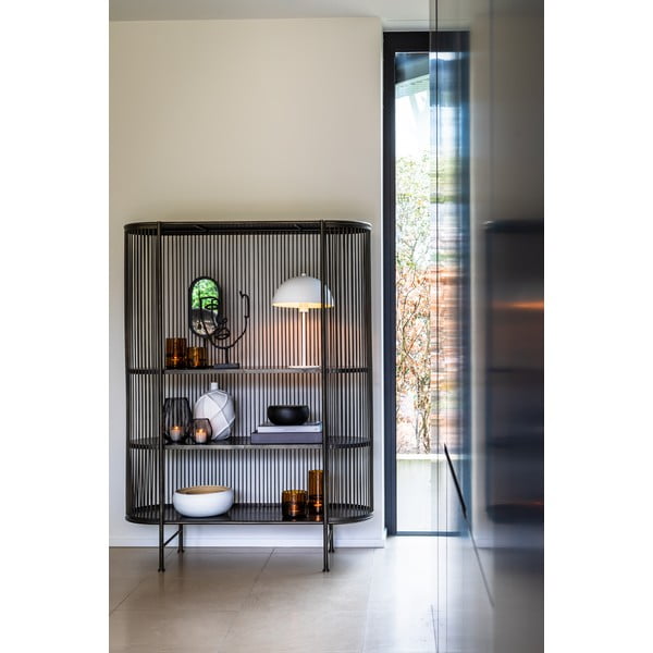 Melna metāla augstā kumode 119x161 cm Yinthe – Light & Living-image-1
