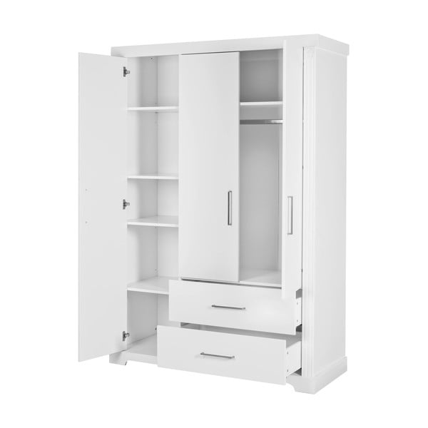 Balts bērnu drēbju skapis 139x199 cm Maxi – Roba-image-2