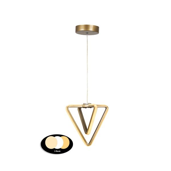 Bronzas krāsas metāla LED piekaramā lampa ø 20 cm Baris – Squid Lighting-image-2