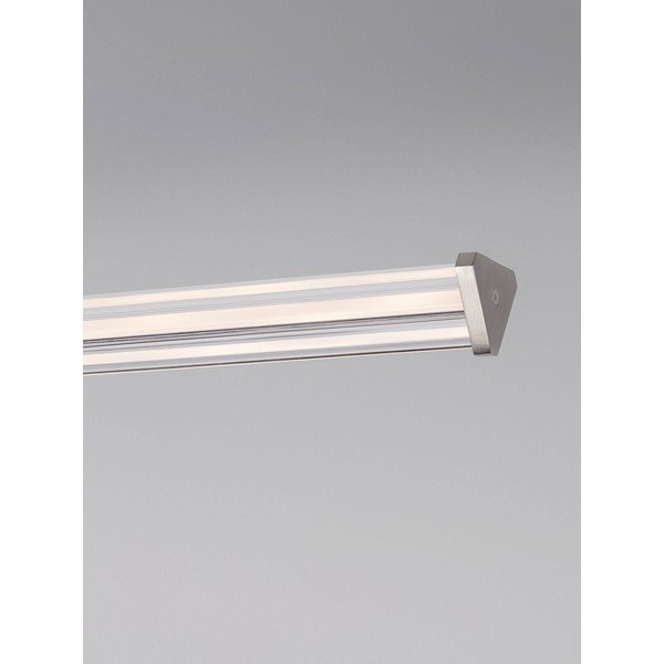 Matēti melna/matētas sudraba krāsas metāla LED piekaramā lampa ar regulējamu spilgtumu ar akrila stikla abažūru Pheme – Nova Luce-image-3