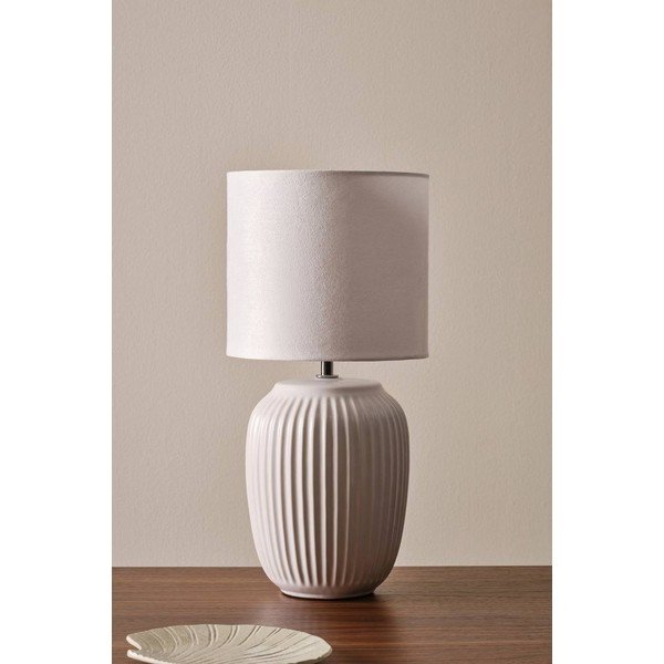 Balta keramikas galda lampa (augstums 41 cm) Karlsson – Jotex-image-4