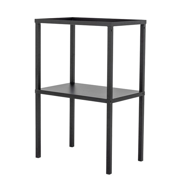 Melns metāla plaukts 59x90x38 cm Loups – Bloomingville