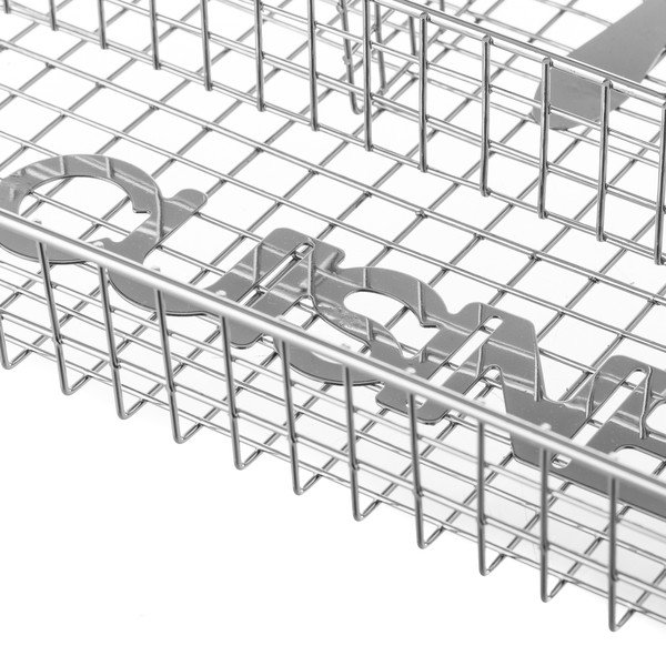 Metāla organizators atvilktnei sudraba krāsā 26,5 x 32,5 cm – Casa Selección-image-2