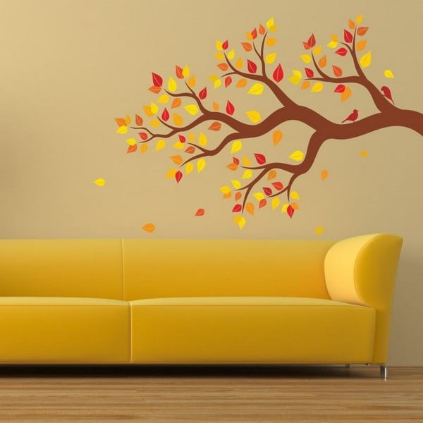 Dekoratīvā sienas uzlīme Rudens koks