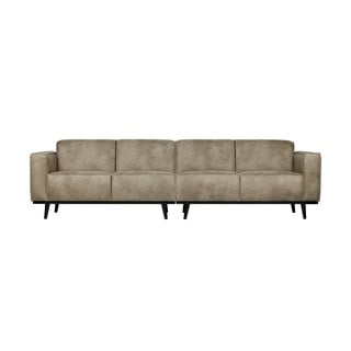 Pelēks dīvāns no ādas imitācijas BePureHome Statement, 280 cm