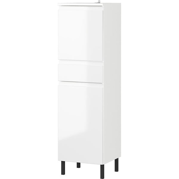 Balts augsts vannas istabas skapītis 34x120 cm Salinas – Germania-image-2